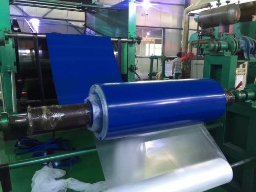 Machine that makes custom rubber and metal products.